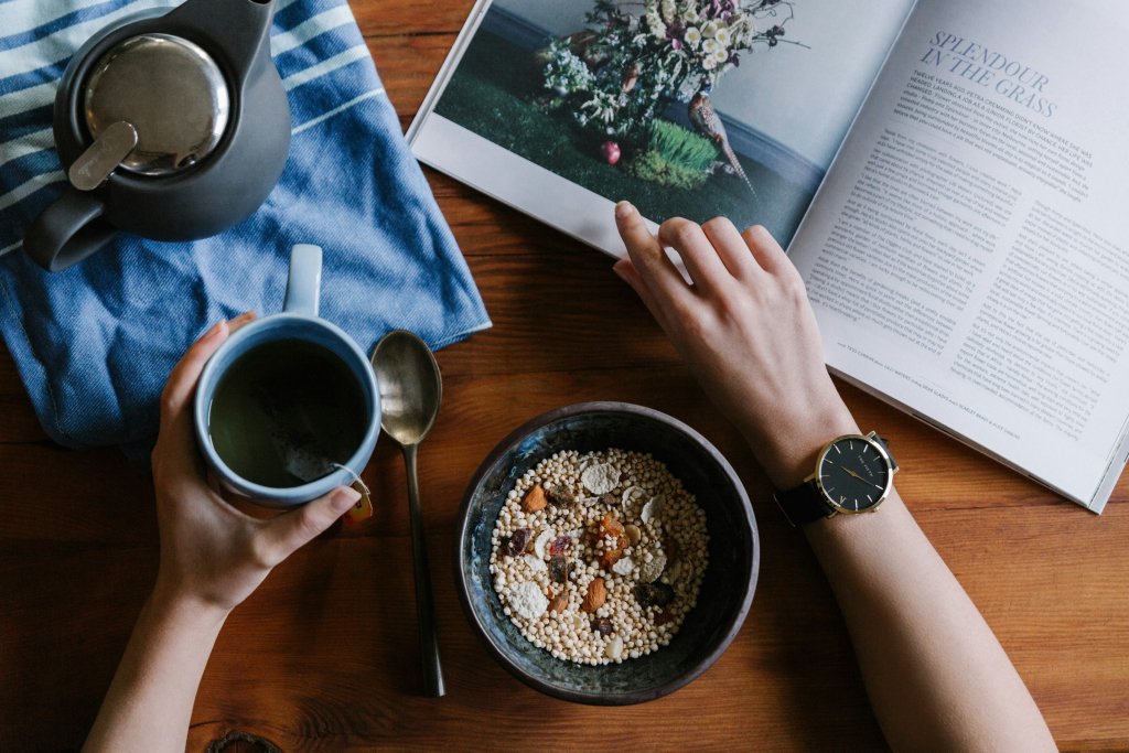 Habit Stacking: A Simple Way to Build Better Habits 2 Person enjoying a morning coffee routine, an example anchor for habit stacking